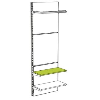 Półka sklepowa z płyty laminowanej - Biała/Czarna - 3