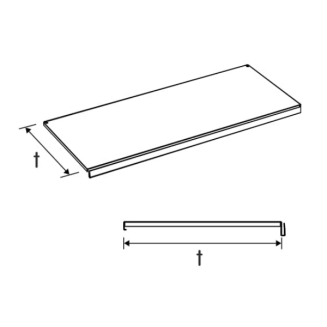 Półka do regału metalowego zwykła - 2
