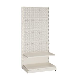 Regał metalowy ze ścianką perforowaną 210 cm - 2