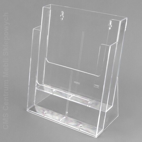 Pojemnik prospektowy kaskadowy 2xA4 WTR wisząco - stojący