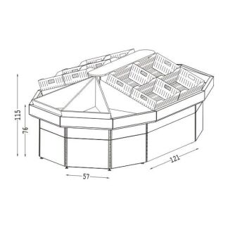 Wyspa sklepowa warzywna - 3