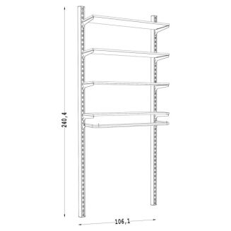 Regał do garderoby LINE-05 - 3