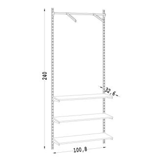 Regał do garderoby LINE-06 - 6