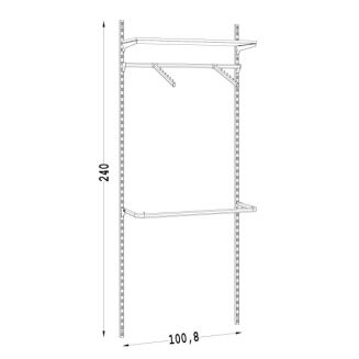 Regał do garderoby LINE-07 - 11