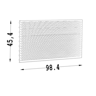 Ścianka metalowa tylna perforowana TYP 2 - 2