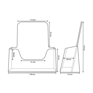 Stojak na ulotki A5 ABC7920T - 2