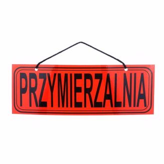 Tablica informacyjna PRZYMIERZALNIA czerwona