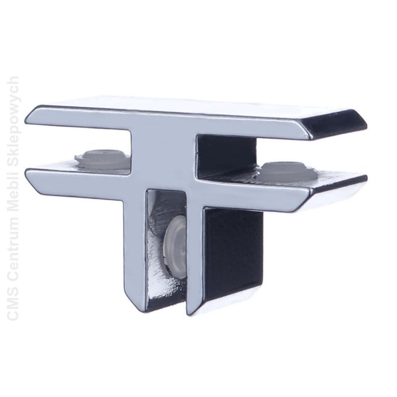 Łącznik do szkła trzykierunkowy | aluminiowy