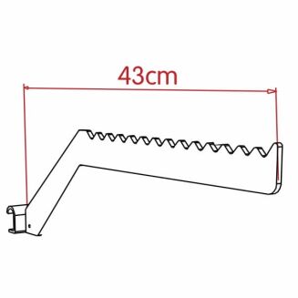 Zawieszka sklepowa na owalny drążek - zębata Z-9 - schemat