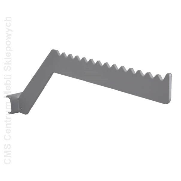 Zawieszka sklepowa na owalny drążek - zębata Z-9 - ciemnoszara