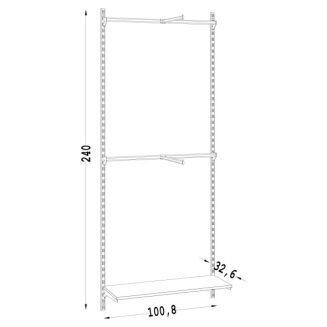 Regał na ubrania LINE-09 - 7