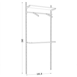 Regał do garderoby LINE-01 - 3