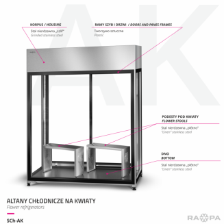 Altana chłodnicza na kwiaty - 10