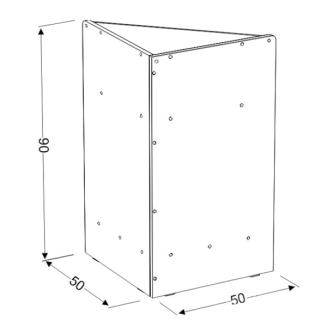 Lada narożna zewnętrzna, klon naturalny - 4
