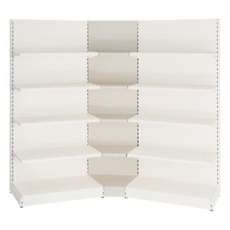 Regał metalowy narożny wewnętrzny 45 stopni - 4