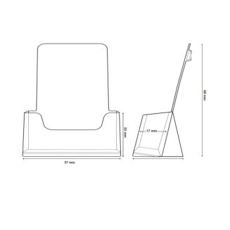 Stojak na wizytówki pionowy ABC7005T - 2