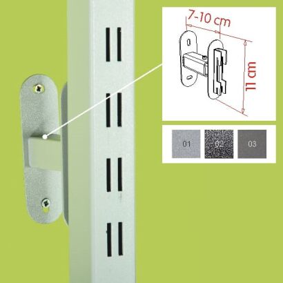 Uchwyt naścienny dystansowy regulowany krótki