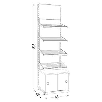 Regał cukierniczy 230 CUK-5 - 4