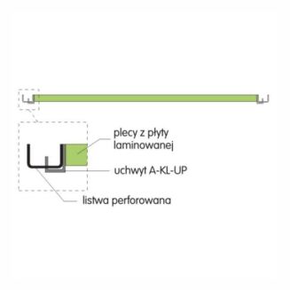 Plecy panelowe montowane przed licem listew/nóg - 2