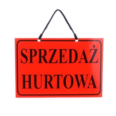 Tablica informacyjna SPRZEDAŻ HURTOWA