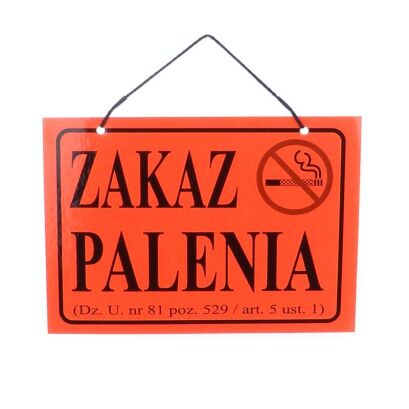 Tablica informacyjna ZAKAZ PALENIA