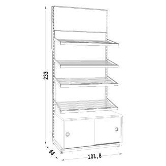 Regał cukierniczy 230 CUK-8 - 5