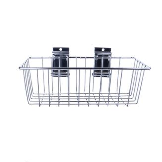 Kosz sklepowy na panel Spacewall 30x15x10 cm chromowany