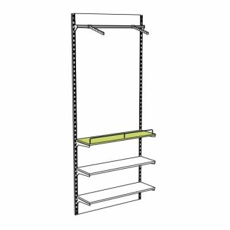 Półka sklepowa z płyty z ogranicznikiem 01 - 2