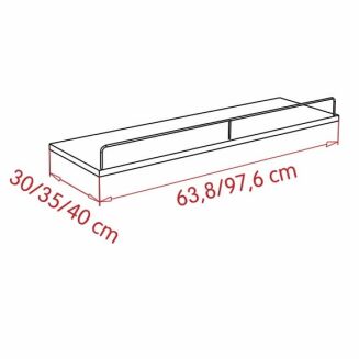 Półka sklepowa z płyty z ogranicznikiem 01 - 3