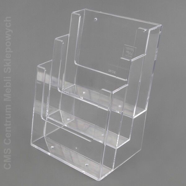 Pojemnik prospektowy kaskadowy 3xA5 WTR wisząco - stojący