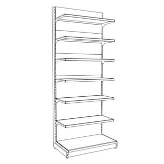 Regał metalowy przyścienny 250x100x50 cm - 9