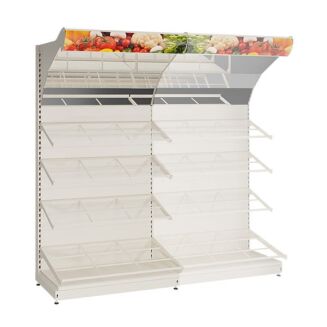 Regał sklepowy metalowy warzywny 230 cm WARZ-5 - 6