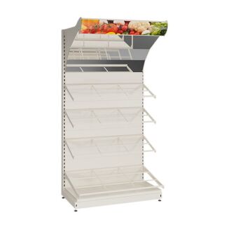 Regał sklepowy metalowy warzywny 230 cm WARZ-5 - 4