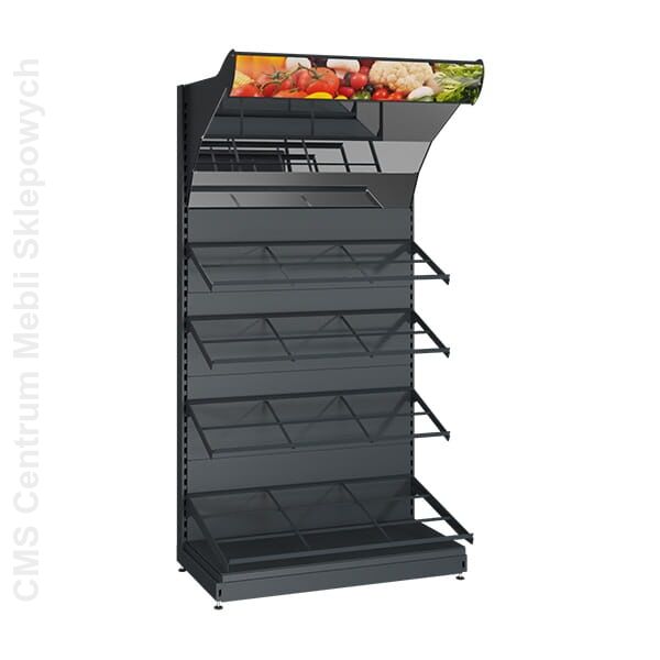 Regał sklepowy metalowy warzywny 230 cm WARZ-5