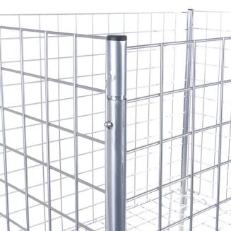 Kosz wysypowy na zatrzask z kółkami - 2