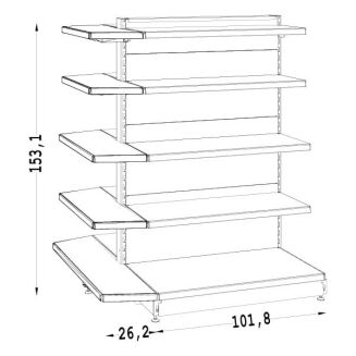 Zakończenie trapezowe gondoli 150 cm - 2