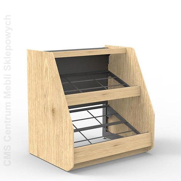 Regał sklepowy owocowo - warzywny jednomodułowy