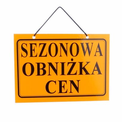 Tablica informacyjna SEZONOWA OBNIŻKA CEN