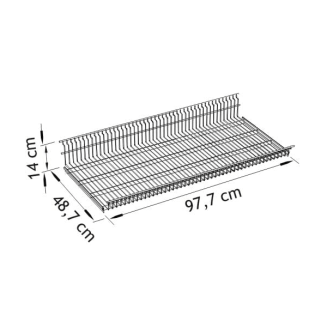 Półka koszowa regału metalowego - 3