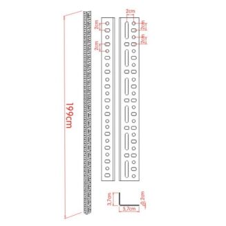 Słup nośny do regału magazynowego - 3