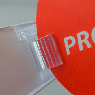 Uchwyt regałowy nieruchomy prostopadły do listew cenowych