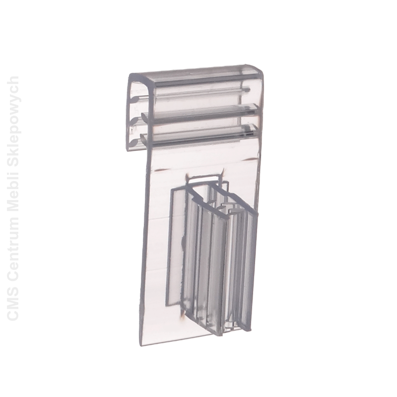 Uchwyt regałowy nieruchomy prostopadły do listew cenowych