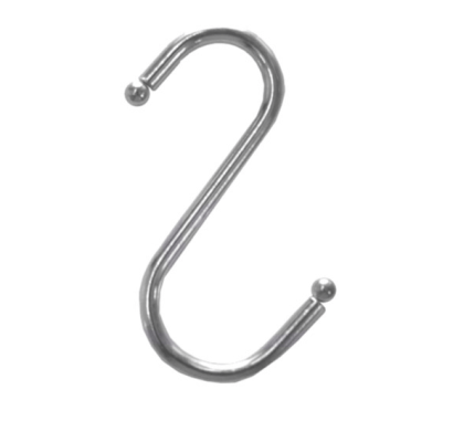 Haczyk metalowy "S" - komplet 10 szt.