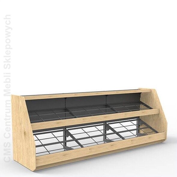 Regał sklepowy owocowo - warzywny trójmodułowy