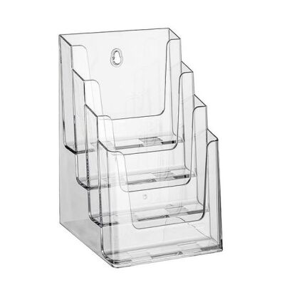 Stojak na ulotki piętrowy 4xA5 ABC7501T