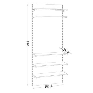 Regał na ubrania LINE-11 - 8