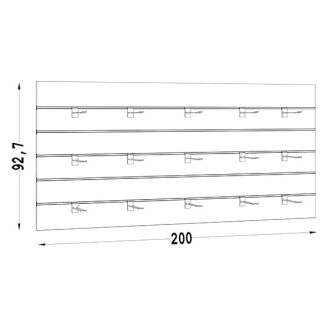 Moduł sklepowy naścienny poziomy NUT-15 - 4