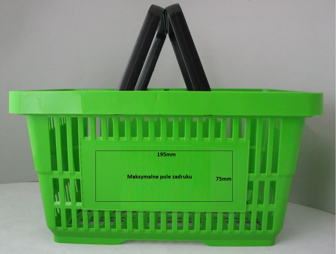 Koszyk sklepowy - maksymalne pole zadruku