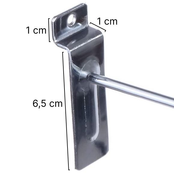 Zawieszka sklepowa pojedyncza na panel z wymiarami